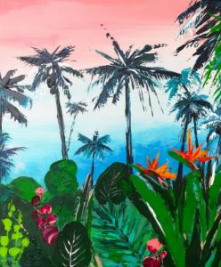 Voir le détail de cette oeuvre: PAYSAGE TROPICAL