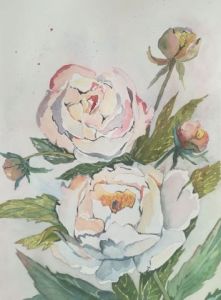 Voir le détail de cette oeuvre: Pivoines dans le jardin